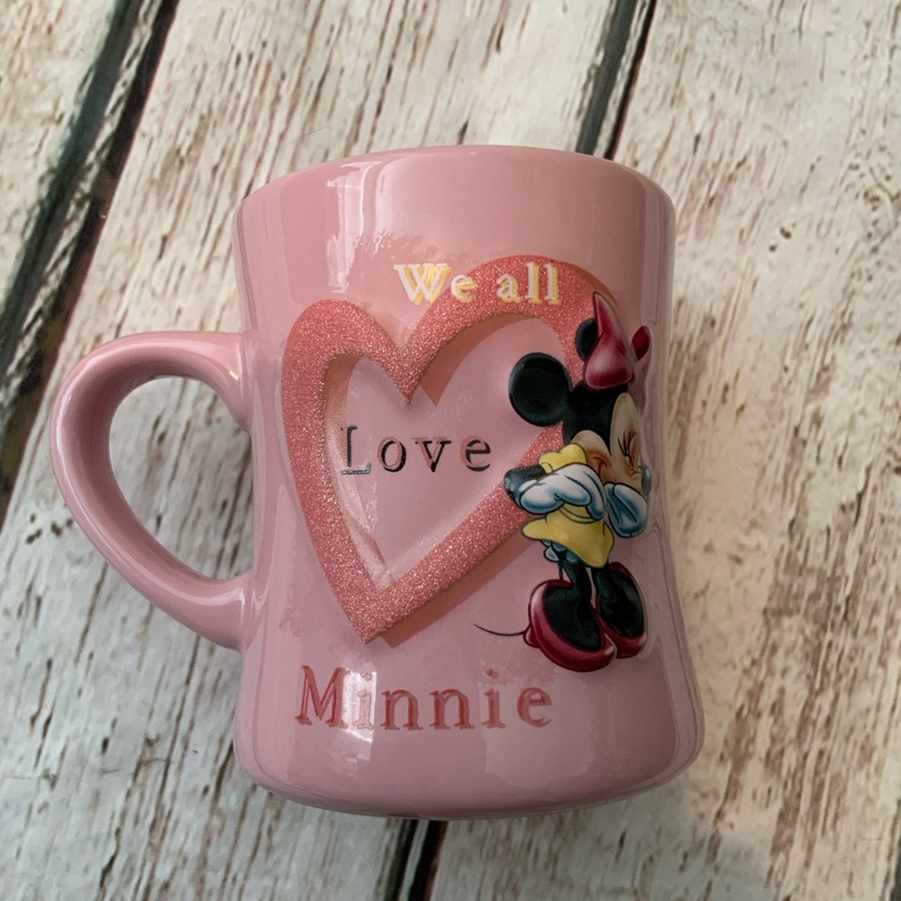 Disney Parks We All‎ Love Minnie 3D Pink Mug
